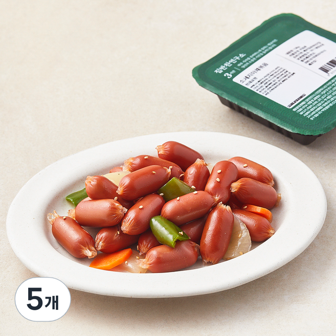 집반찬연구소 소세지 야채볶음, 130g, 5개