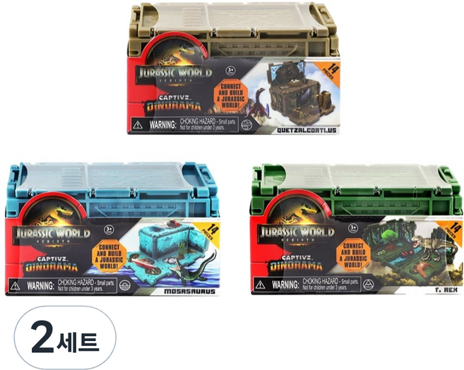 토이몬스터 JURASSICWORLD 새로운시작 디오라마 피규어 세트 랜덤발송 T01535, 2세트