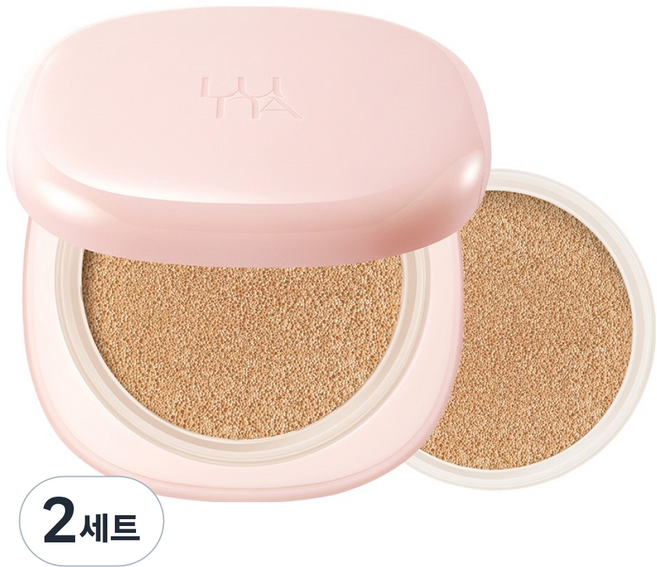 루나 롱래스팅 컨실 쿠션 본품 + 리필 세트, 2세트, 24W 샌드 베이지