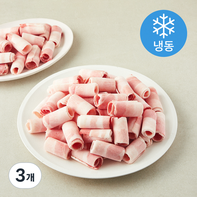 스페인산 대패 삼겹살 돌돌말이 (냉동), 3개, 1.5kg