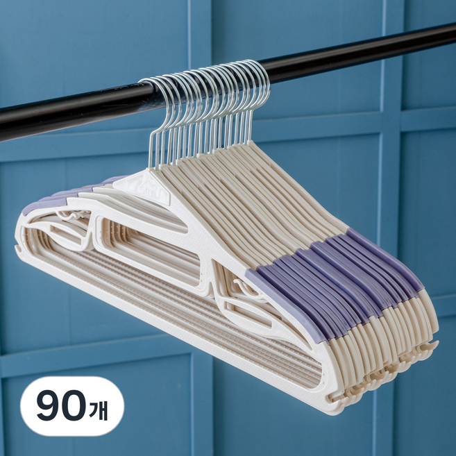 아임홈리빙 논슬립 회전형 지니 옷걸이, 바이올렛, 90개