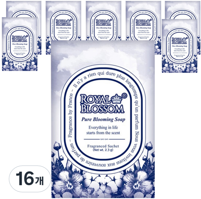 로얄블로썸 퍼품드 샤쉐 본품, 2.3g, 16개, 퓨어블루밍