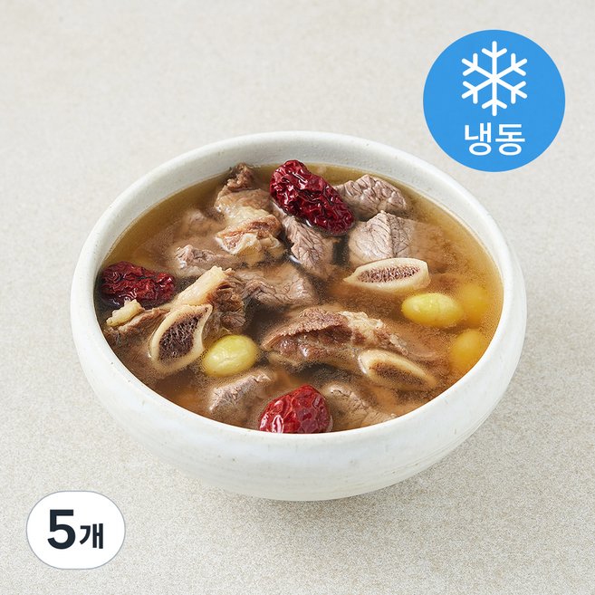 교동전선생 갈비탕 1~2인분 (냉동), 600g, 5개