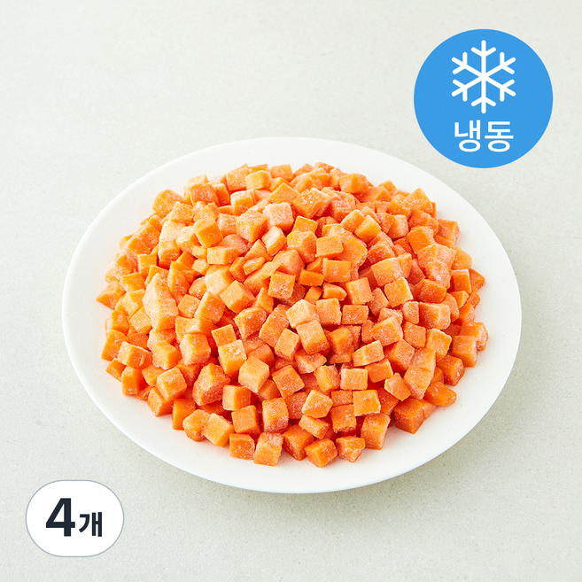 당근 다이스(냉동), 4개, 1kg
