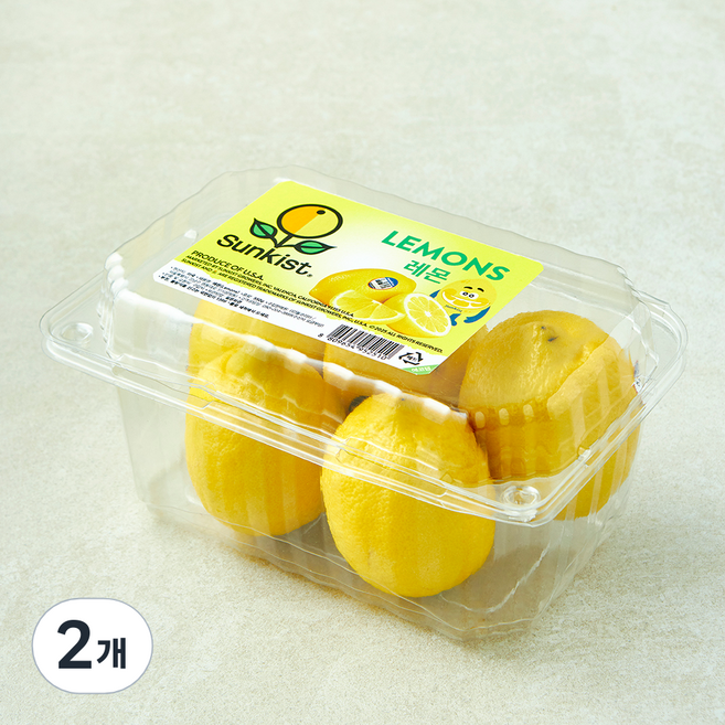 썬키스트 미국산 레몬, 550g, 2개