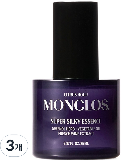 몽클로스 손상모케어 슈퍼 실키 헤어 에센스, 85ml, 3개
