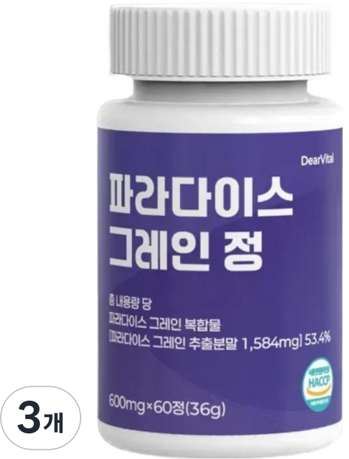 파라다이스 그레인 정 36g, 3개, 60정