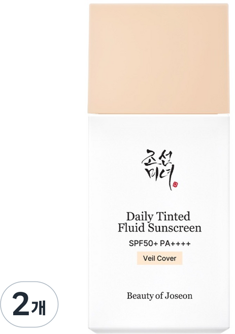 BeautyofJoseon 每日潤色防曬精華 髮絲感遮瑕 LN100 SPF50+ PA++++, 2個, 50ml