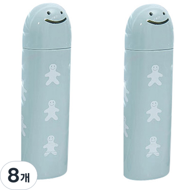 더자카 쿠키스마일 칫솔케이스 블루, 8개