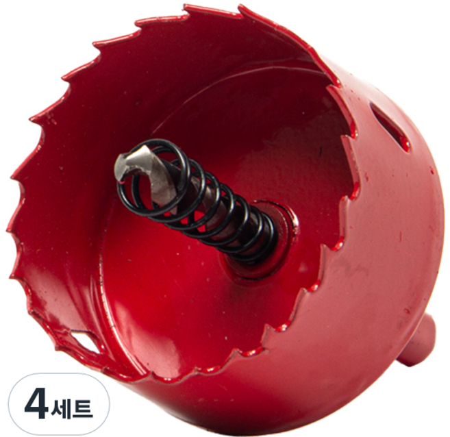 지오비즈 바이메탈 홀쏘 55mm + 휴대용케이스 세트, 4세트