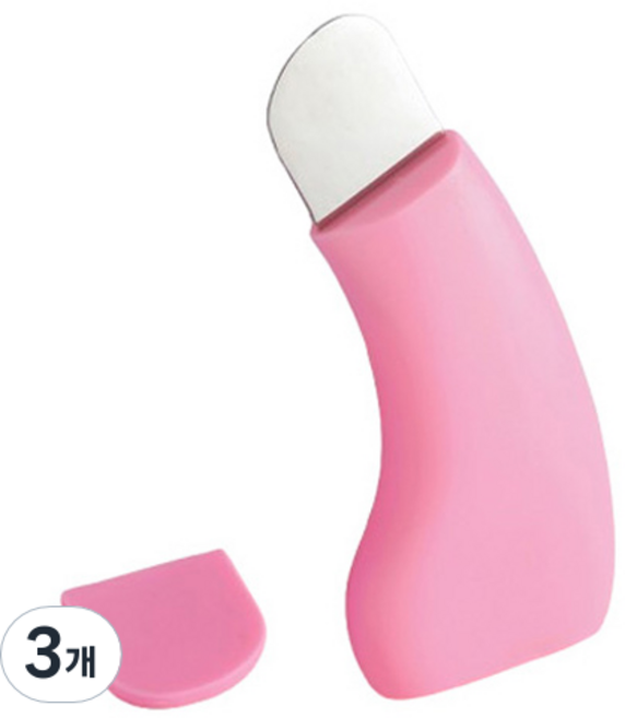 코쿠리코 블랙헤드제거 피지제거기 피지압출기 피지흡입기 4 x 9.5 cm, 3개, 핑크