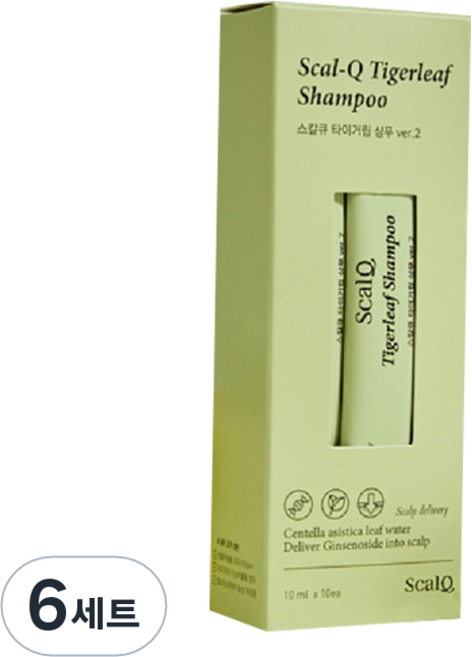 스칼큐 타이거립 버전투 여행용 스틱샴푸 10p, 100ml, 6개