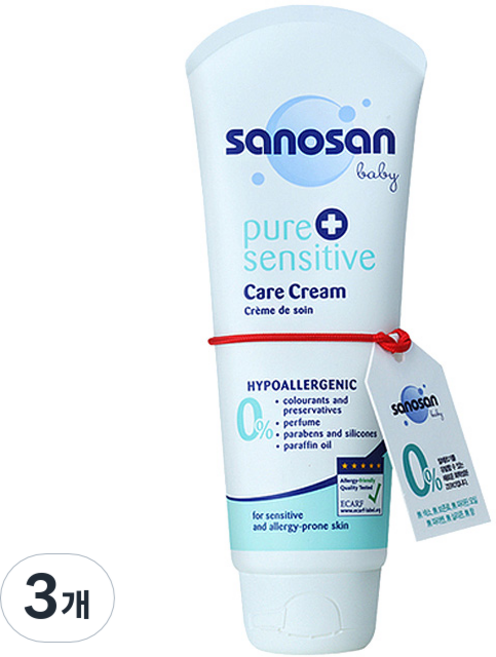 사노산 퓨어 센서티브 케어 크림, 100ml, 3개