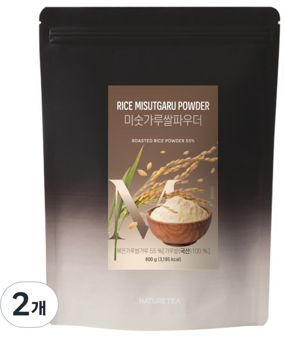 Nature Tea 穀物米粉, 800g, 2個, 1入