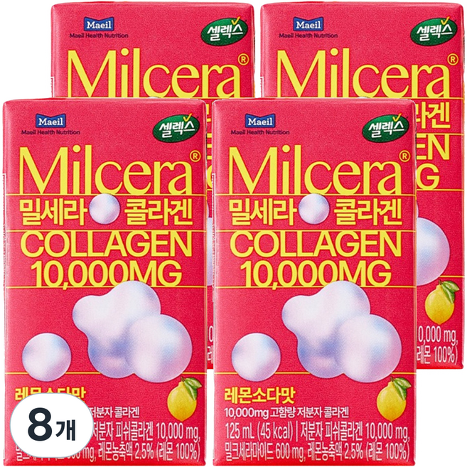 셀렉스 밀세라 콜라겐 드링크 10000, 125ml, 8개