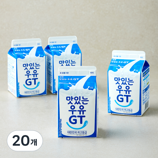 남양유업 맛있는 우유 GT, 20개, 200ml