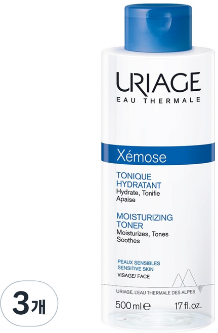 URIAGE 優麗雅 理潤化妝水, 500ml, 3個