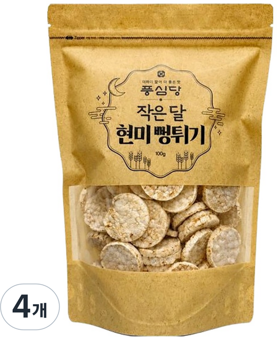 POONGSIMDANG 韓國產糙米米香, 4個, 100g