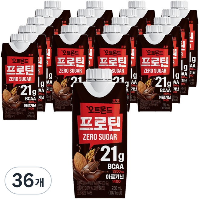 오트몬드 프로틴 초코맛, 250ml, 36개