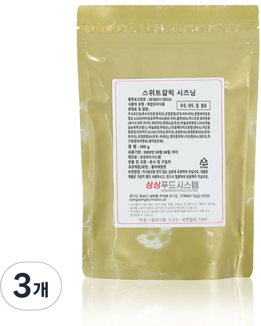 상상시즈닝 스위트갈릭 시즈닝, 300g, 3개