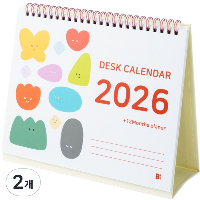 Befly 2026 插畫桌曆, 2個, 混合色