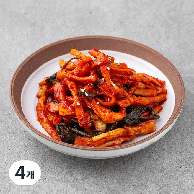 디스이즈 양념 무말랭이 무침, 1kg, 4개