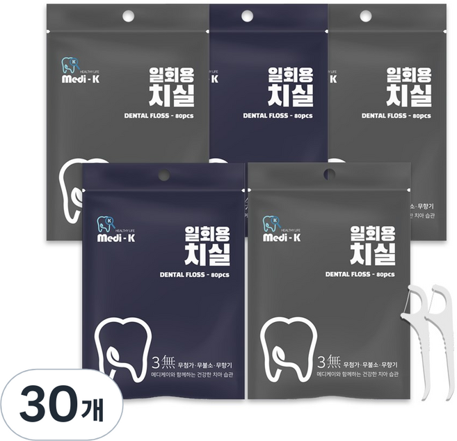 메디케이 성인용 치실, 80개입, 30개