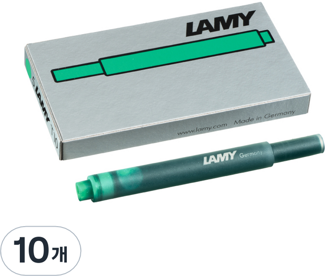LAMY 만년필용 잉크 카트리지, 그린, 10개