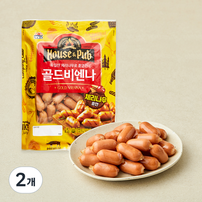 대림선 사조 하우스 & 펍 골드비엔나, 500g, 2개