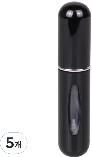 라비럭스 퍼퓸 리필 향수공병 5ml, 5개, 블랙