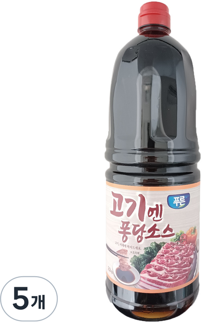 푸른식품 고기앤퐁당 소스, 2.2kg, 5개