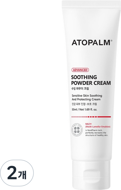 아토팜 수딩 파우더 크림, 50ml, 2개
