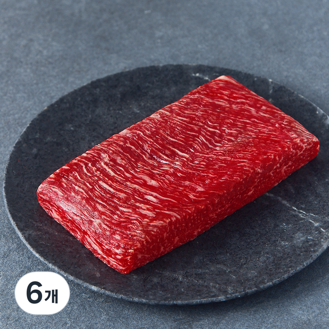 한우 1등급 양지 국거리용 덩어리 (냉장), 300g, 6개