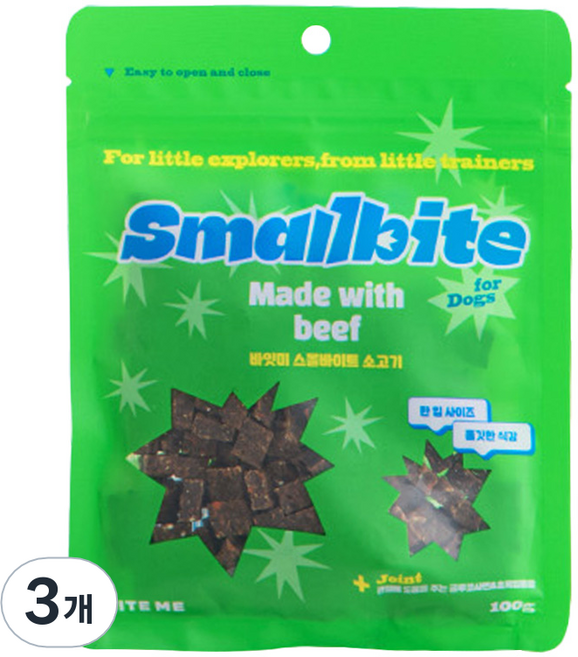 바잇미 강아지 미니트릿 스몰바이트, 100g, 3개, 소