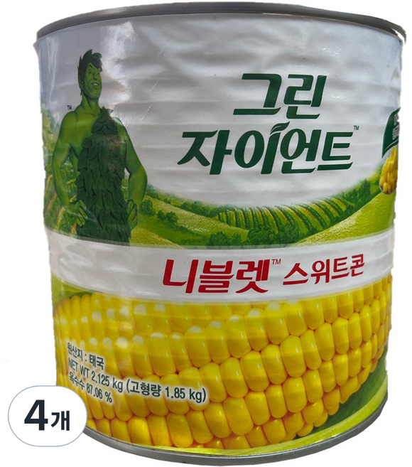 그린자이언트 니블렛 스위트콘, 2.125kg, 4개