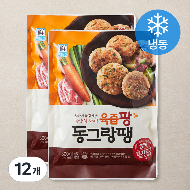 대림선 육즙팡 동그랑땡 (냉동), 300g, 12개