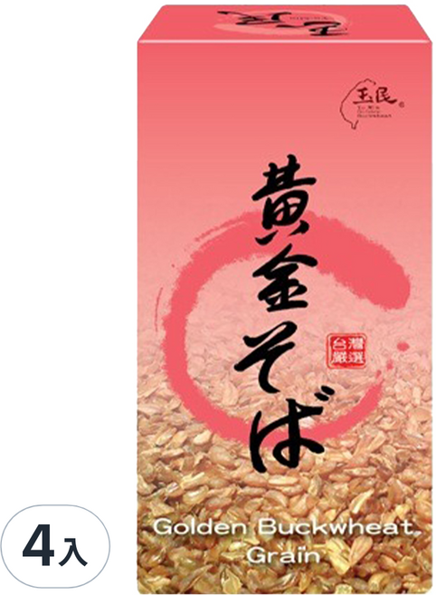 玉民 黃金蕎麥生粒(煮飯用), 330g, 4入