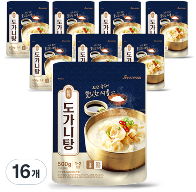 진한식품 바른 도가니탕, 16개, 500g