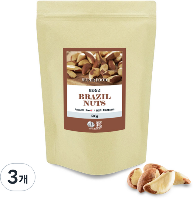 Nuts Factory 巴西堅果 Medium, 500g, 3個