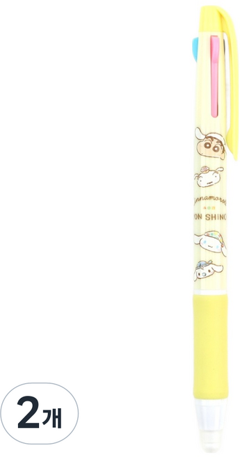 산리오 시나모롤 짱구는 못말려 지워지는 3색 볼펜 0.7mm, 같이놀자, 2개