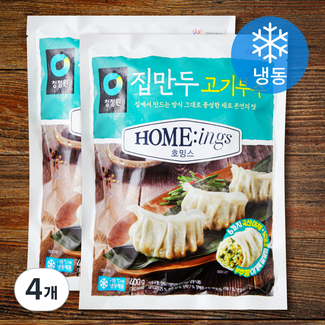 호밍스 집만두 고기부추 (냉동), 400g, 4개