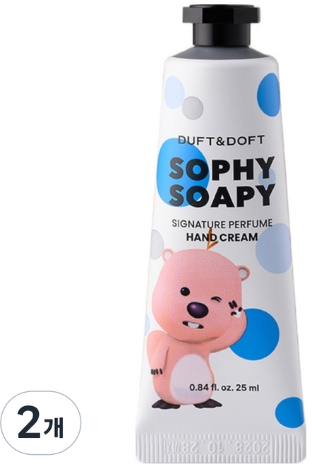 더프트앤도프트 잔망루피 시그니처 퍼퓸 핸드크림 소피소피, 2개, 25ml