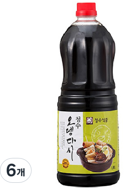 청수식품 오뎅다시, 1.8L, 6개