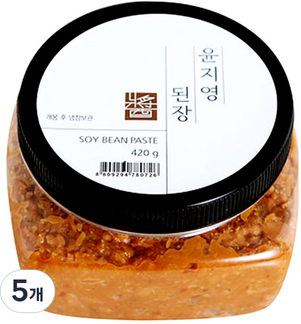 윤지영 된장, 5개, 420g