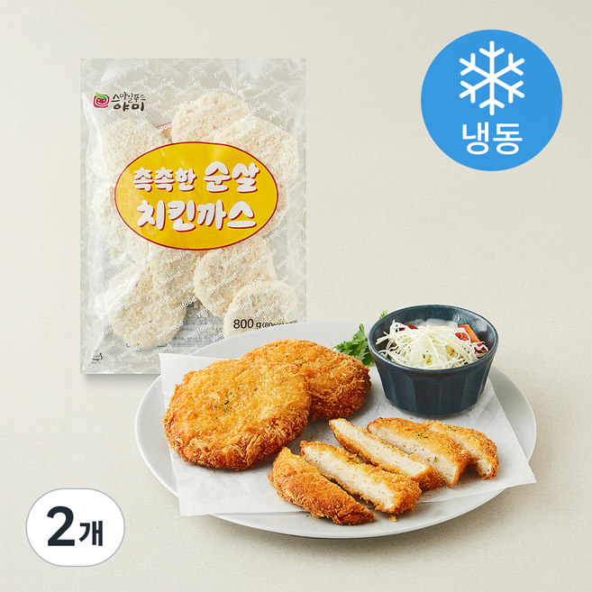 야미푸드 촉촉한 순살 치킨가스 10개입 (냉동), 800g, 2개