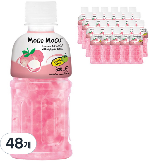 모구모구 과채음료 리치맛, 320ml, 48개