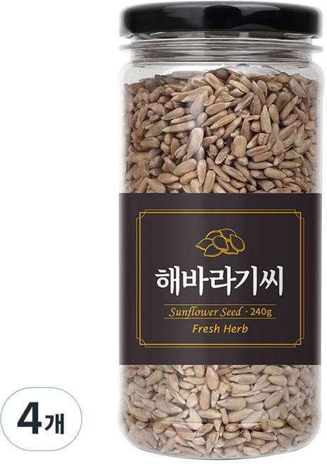 신선약초 해바라기씨, 240g, 4개