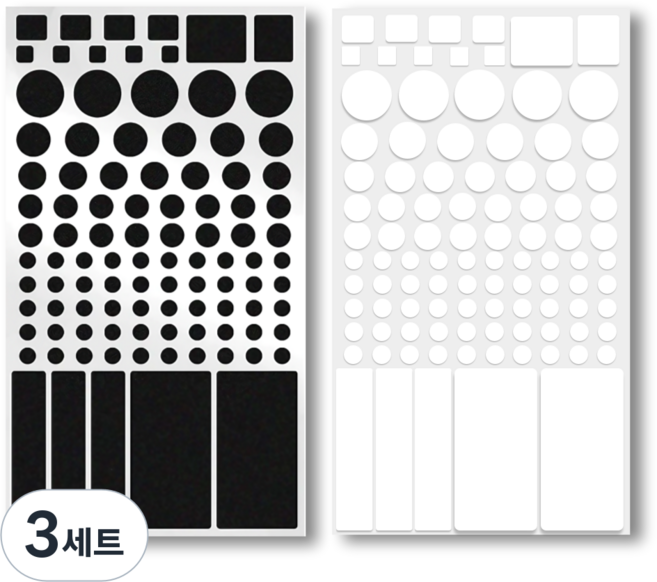 라이프팁스 LED 공유기 불빛 차단 암막 스티커, 3세트