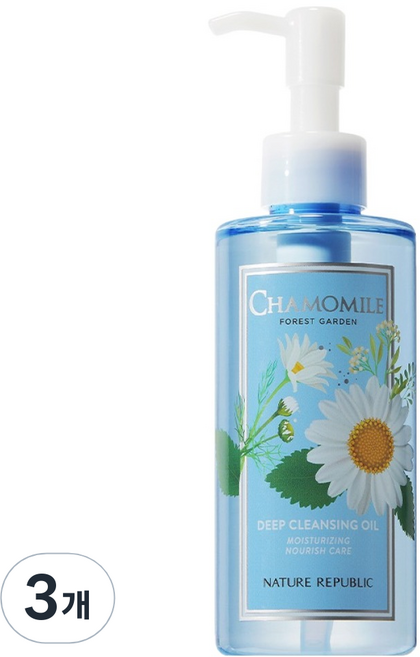 네이처리퍼블릭 포레스트 가든 캐모마일 클렌징 오일, 200ml, 3개