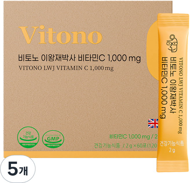 비토노 이왕재 박사 비타민C 1000mg, 5개, 60회분